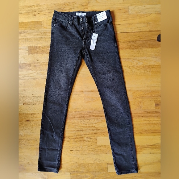 Topman Gray Stretch Skinny Jeans - Picture 3 of 6